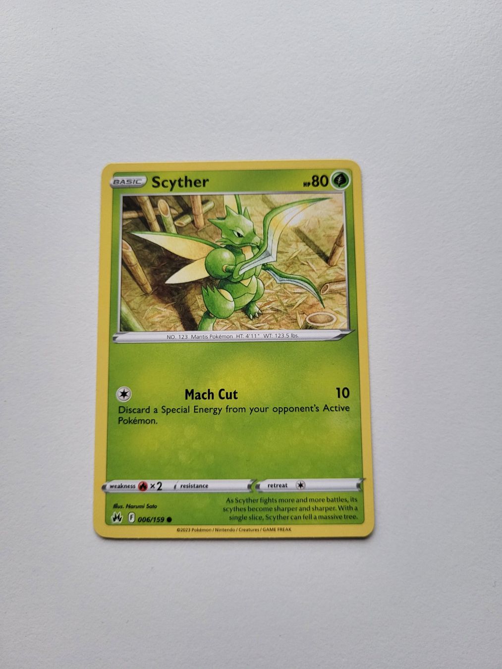 Pokémon Sammelbilder & Trading cards: Scyther (Crown Zenith 006/159) – Gebraucht aus Erlenbach ZH von ram_mjn5
