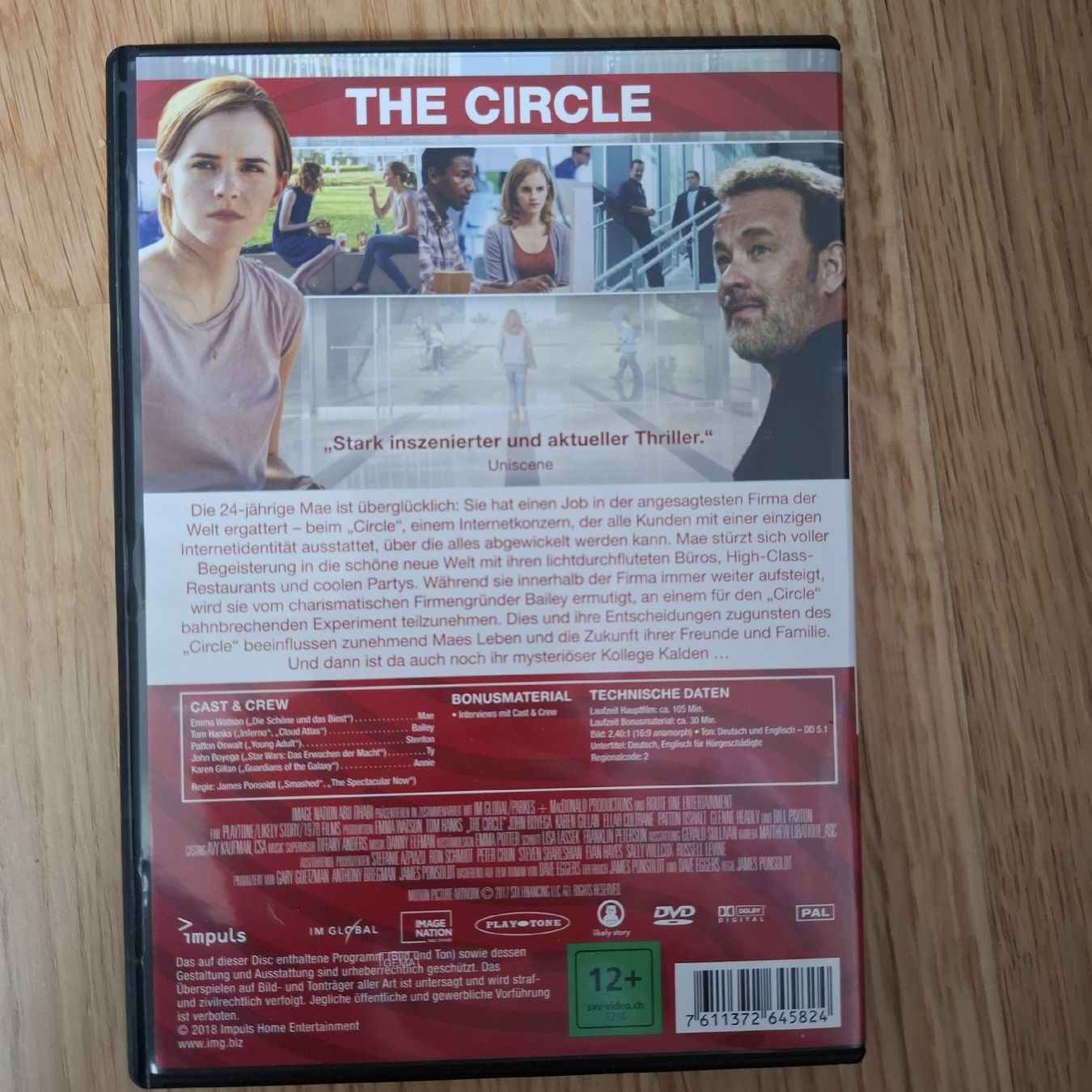 Tutti i DVDs: DVD The Circle Tom Hanks Emma Watson – Usato da St. Gallen venduto da emi_nfh9 1