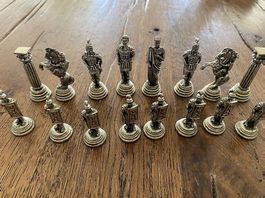 Vintage Schach Figuren Römer, Metall 