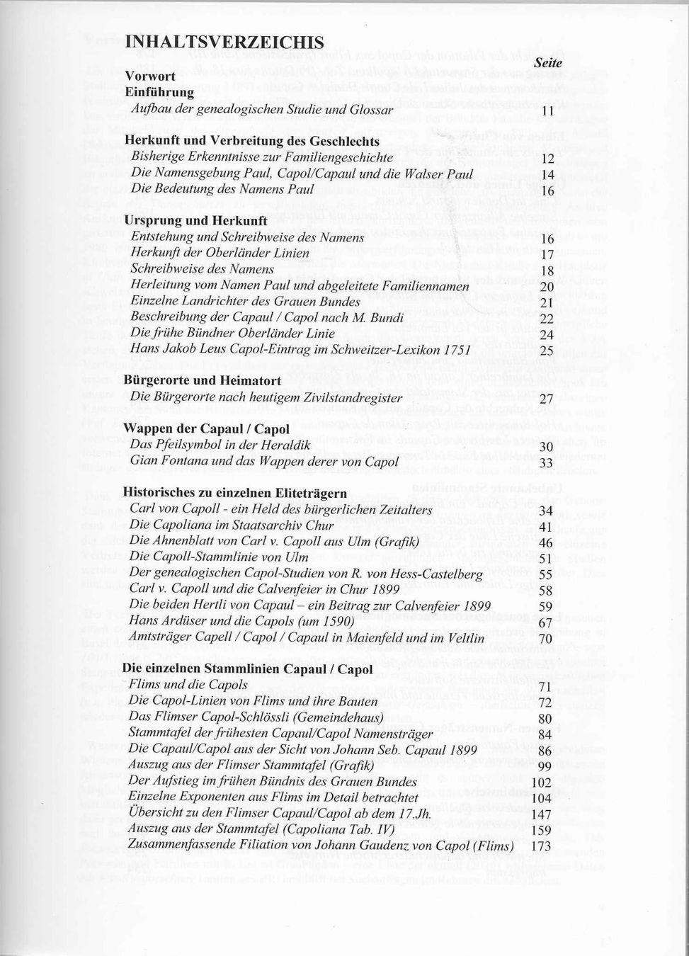 Libri: Capolia Genealogische Chronik - Georges Capol – Usato da Flims - Dorf venduto da Stagediver 2
