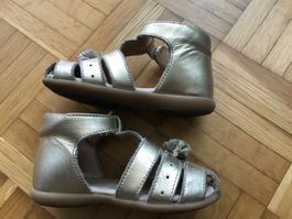 Sandalen Leder von Jacadi Grösse 22 gold