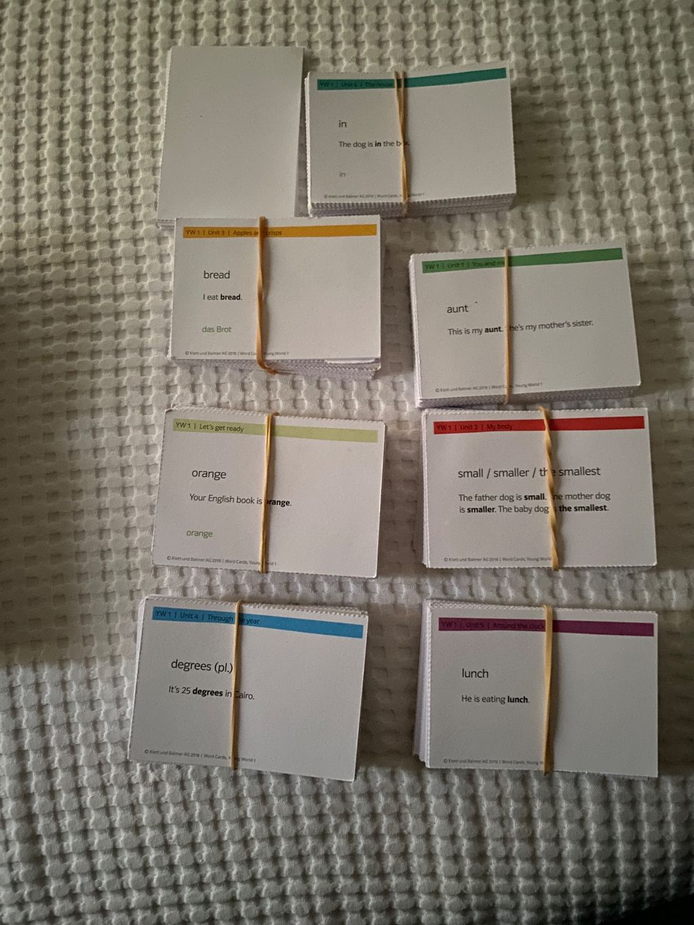 Libri: Englisch Young World 3Klasse Primar My World Box Lernkarten – Usato da Dübendorf venduto da Flecky76 1