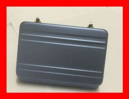Mini Aktenkoffer f Visitenkarten BLAU Suitcase Business