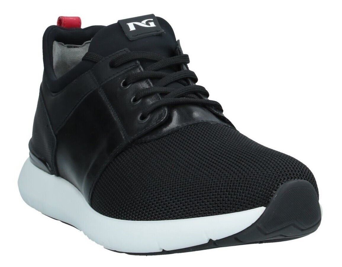 Scarpe da uomo: Nero Giardini Herren Sneaker Gr.40 Leder schwarz – Nuovo e nell'imballaggio originale da Birsfelden venduto da immortalis 3