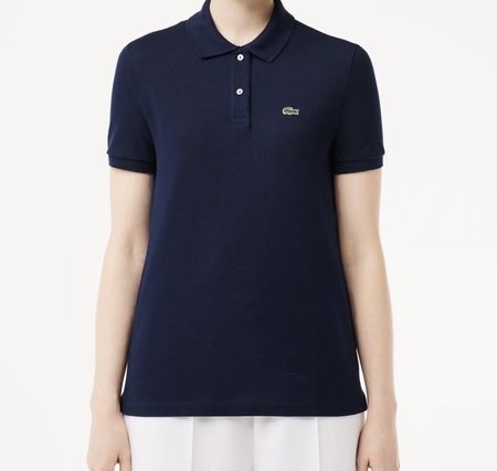 Damen Poloshirt Lacoste dunkelblau neuwertig