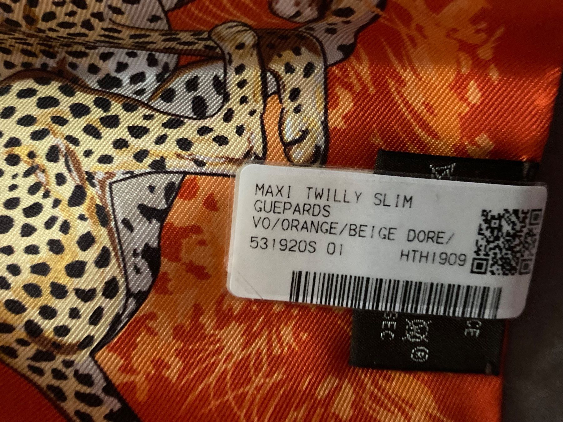 Hermès Foulard & Sciarpe: Hermes Maxi Twilly Slim Guepards Neu – Nuovo e nell'imballaggio originale da Zuerich venduto da SaTs-43 1
