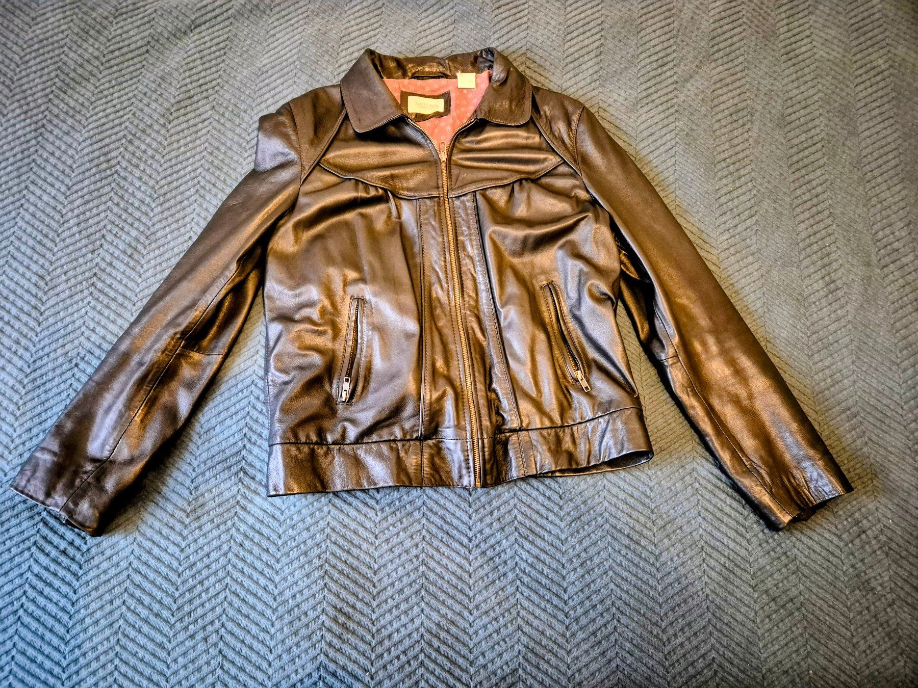 Jacken: Soft Leather Jacket, grey, Gr. 40 – Gebraucht aus Bremgarten b. Bern von jan_6tnr 1