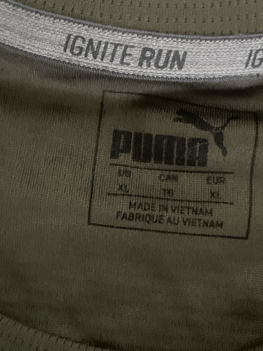 Puma Canottiere & Pantaloni: Puma Ignite Run Shirt XL, oliv – Usato da Obergerlafingen venduto da cabo4 1