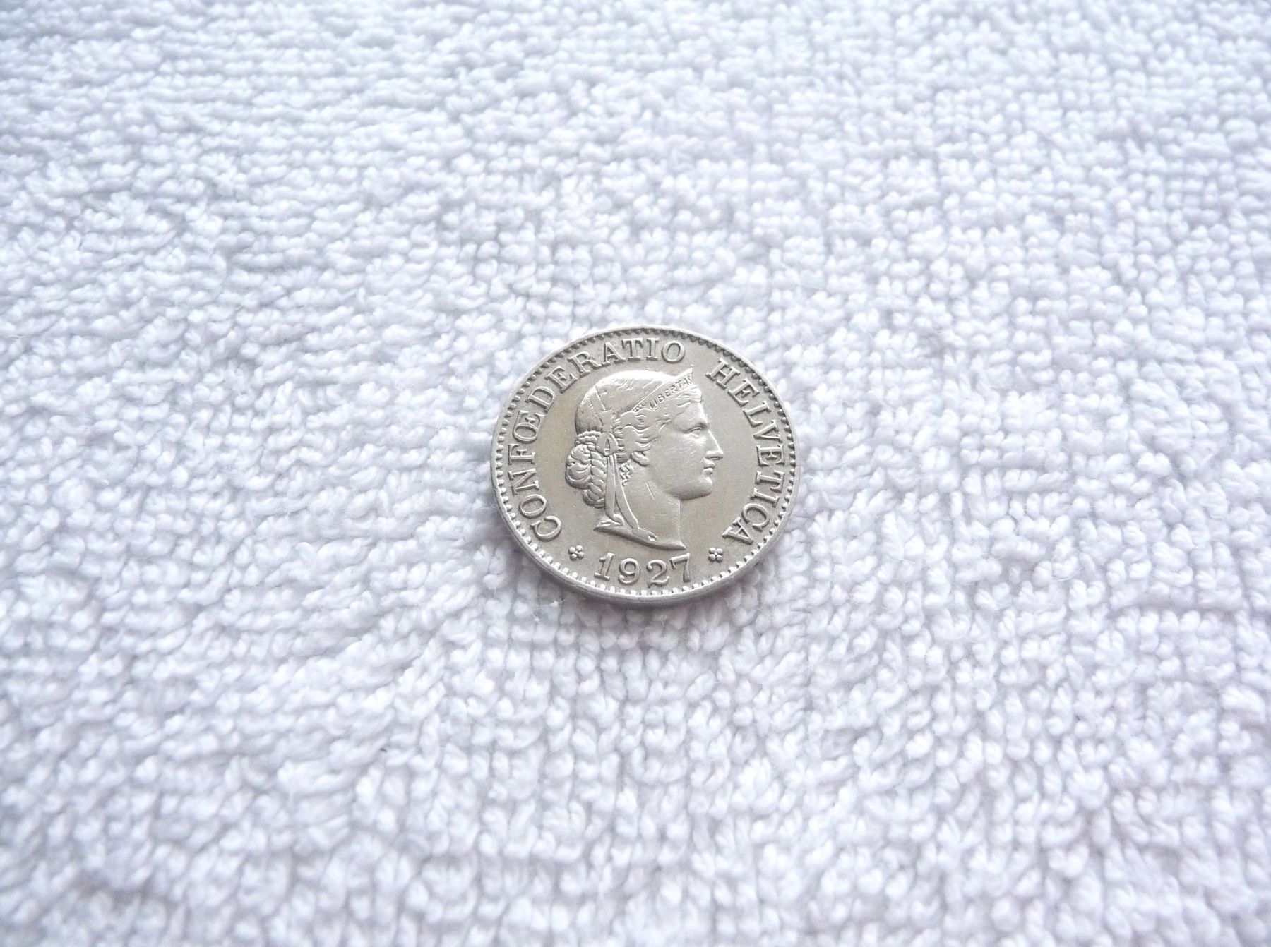 Tutti le monete: 10 centimes/rappen 1927 – Usato da Nyon venduto da Ilmi09