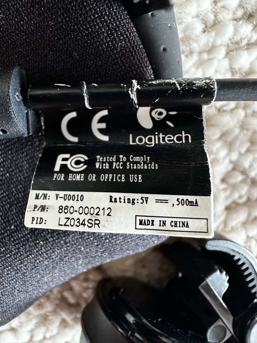 Logitech Webcam: Webcam Logitech V-U0010 Carl Zeiss mit Etui gebraucht – Nuovo (secondo la descrizione) da Gommiswald venduto da S-Racer-S 2