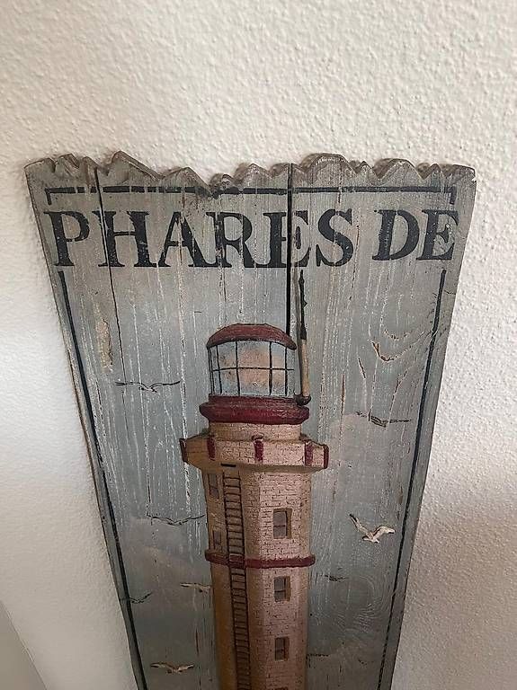 Foto & Immagini: 3D-Bild - Leuchturm auf Holzbrett – Nuovo (secondo la descrizione) da Triesen venduto da Chevalley 1