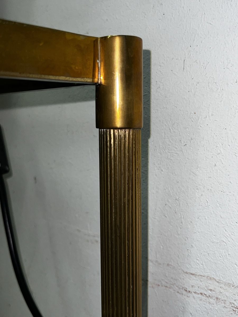 Comodini: 2 elegante Messingtischchen mit Tischleuchten Lampen antik – Usato da Biel/Bienne venduto da Jomazi 4