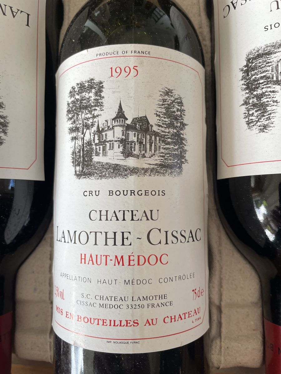 Wein: 1995 Chateau Lamothe-Cissac – Neu (gemäss Beschreibung) aus Delémont von Znarf57