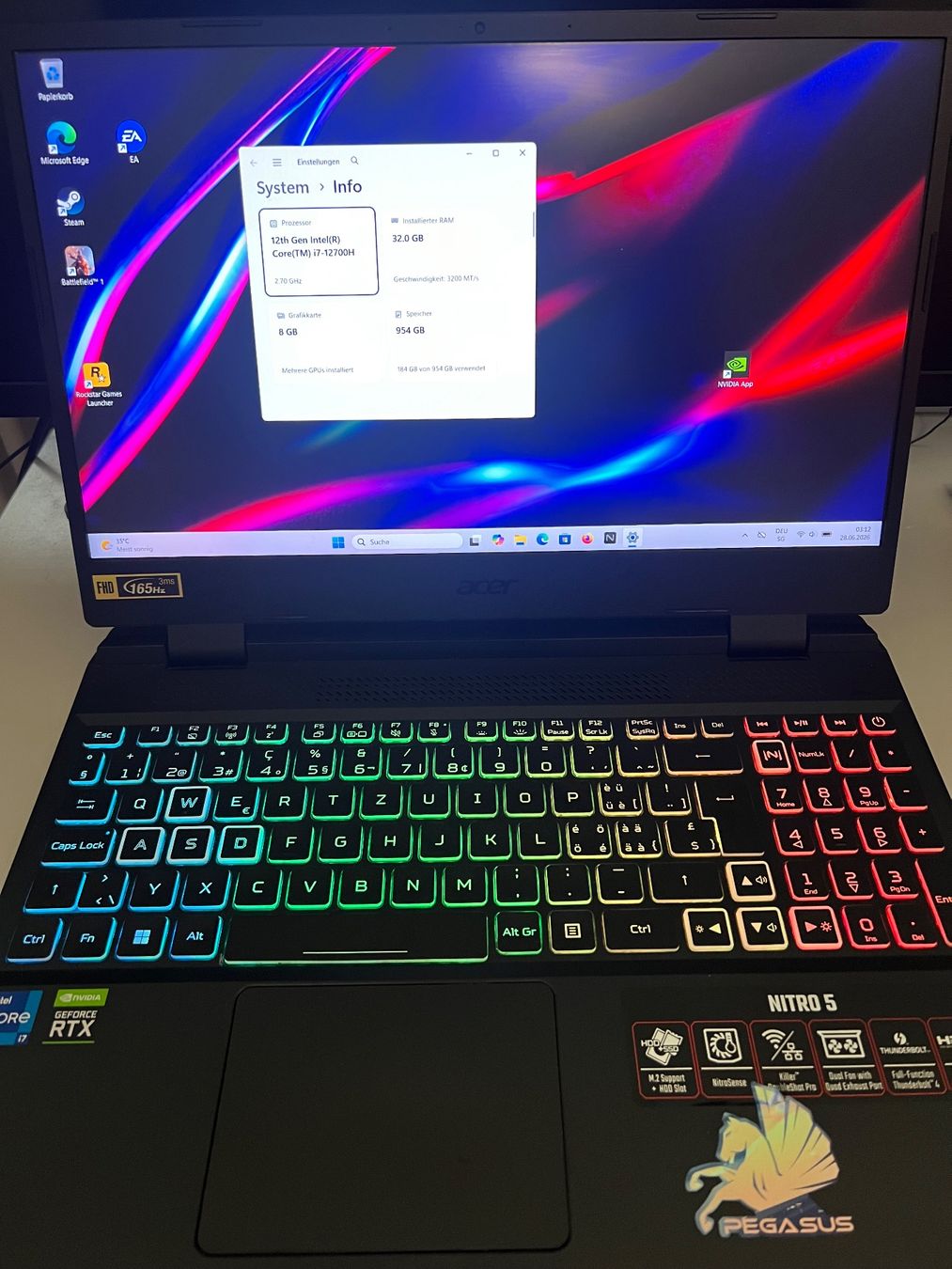 Acer Notebooks: Gaming Laptop RTX 3070 ti – Gebraucht aus Basel von zar_792n