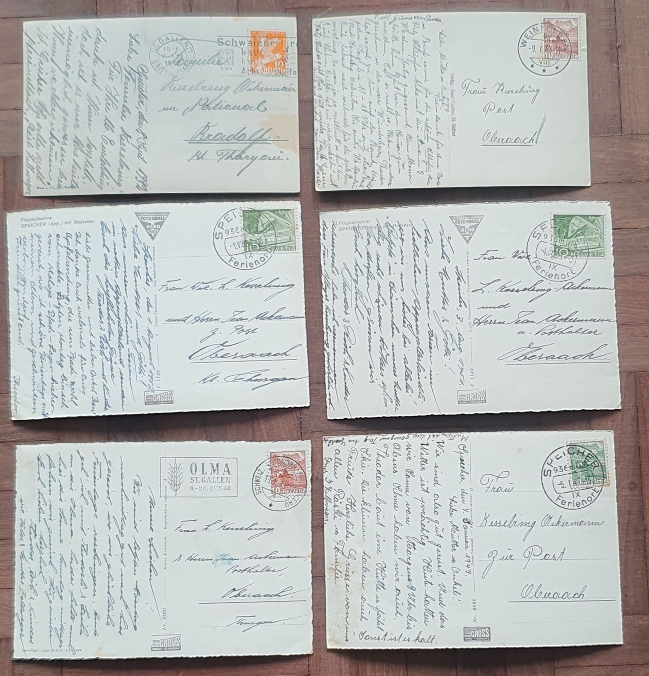 Ansichtskarten: 6 Ansichtskarten Speicher AR – Gebraucht aus Kreuzlingen von Rschweiz1 1