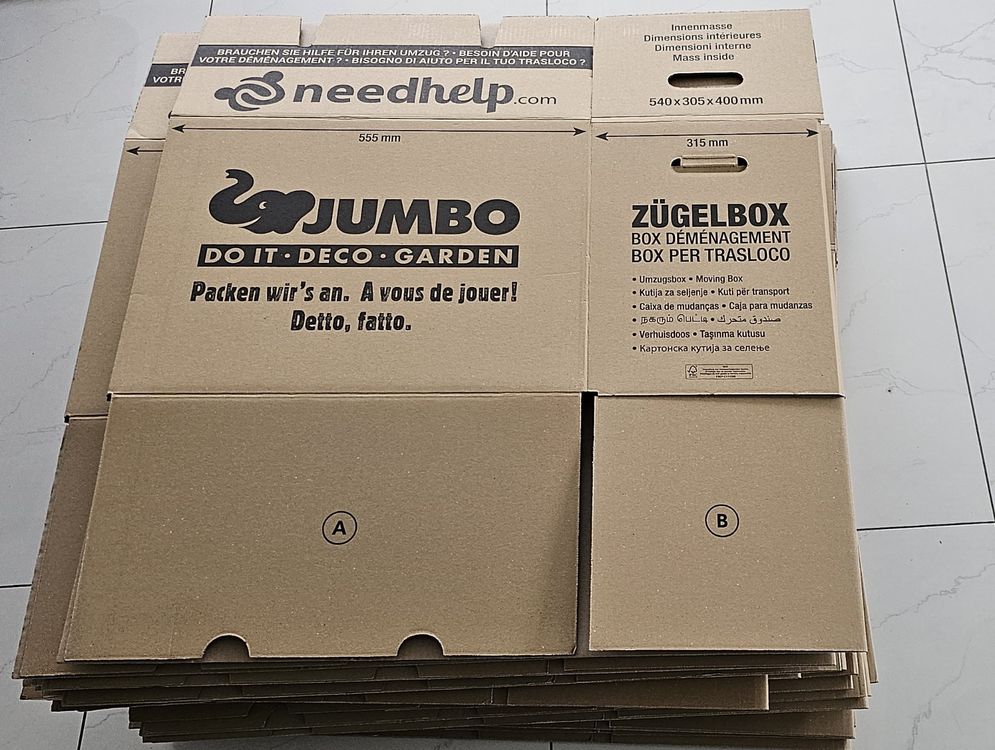 Zügelbox Jumbo 30 Stück Top Zustand 70L Nutzinhalt | Kaufen auf Ricardo