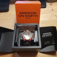 Omega X Swatch Moonswatch mission to earth LAVA NEW
