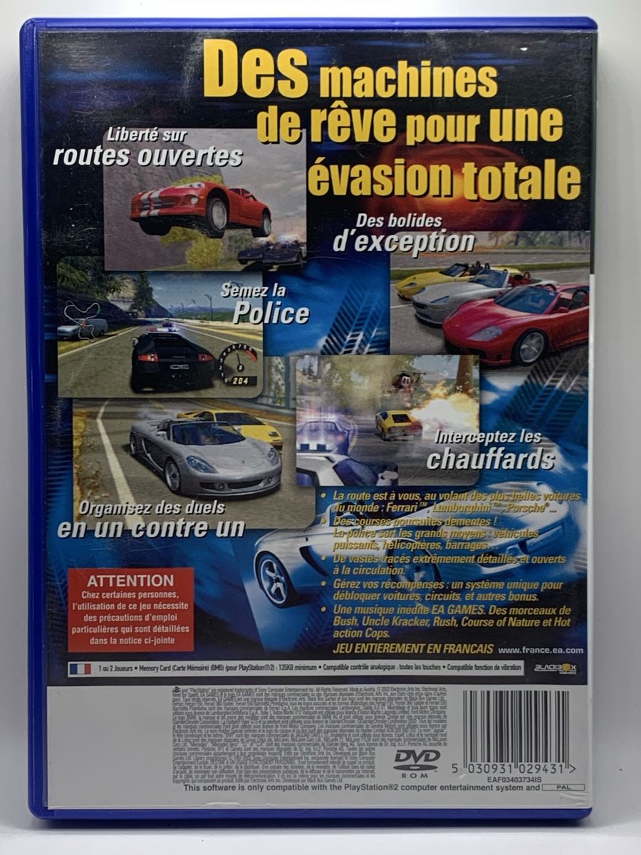 Sony Giochi: PS2 - Need for Speed Poursuite Infernale 2 – FR – Usato da Ostermundigen venduto da RG-Collector 1