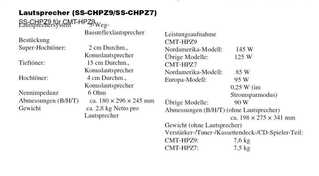 Sony Lettore multimediale & Streamer: Compact Stereoanlage von Sony silbern – Nuovo (secondo la descrizione) da Dübendorf venduto da Senita3 2