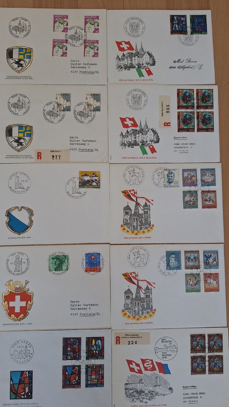 Timbri: Bundesfeiersonderpoststempel – Nuovo (secondo la descrizione) da Pratteln venduto da walti-6060 7