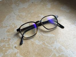 Schicke Blaulichtfilter Brille, braun, Unisex