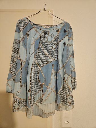 Chemisier New Collection bleu élégant, taille L