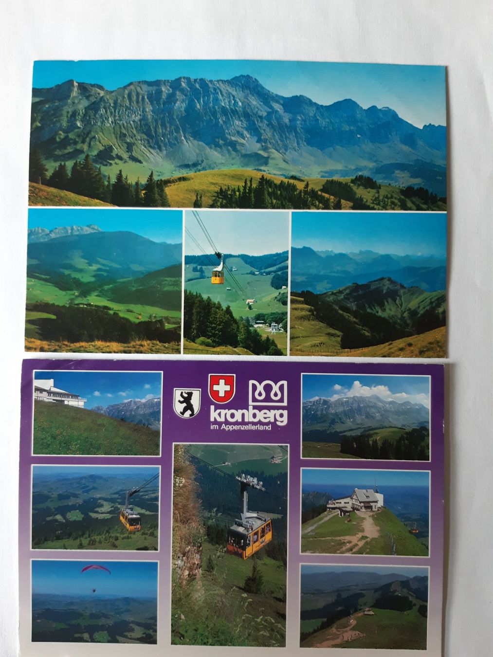 Cartoline postali: Ansichtskarten Kronberg Appenzell 2 Stück gebraucht – Usato da Wattwil venduto da yburgler