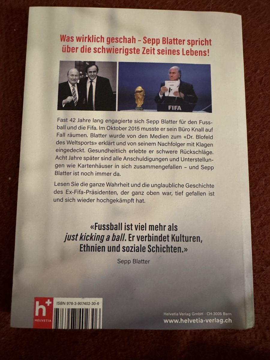 Livres: Sepp Blatter "Overtime" - Die wahre Geschichte – Neuf (Voir description) à Hergiswil NW par wert721 1