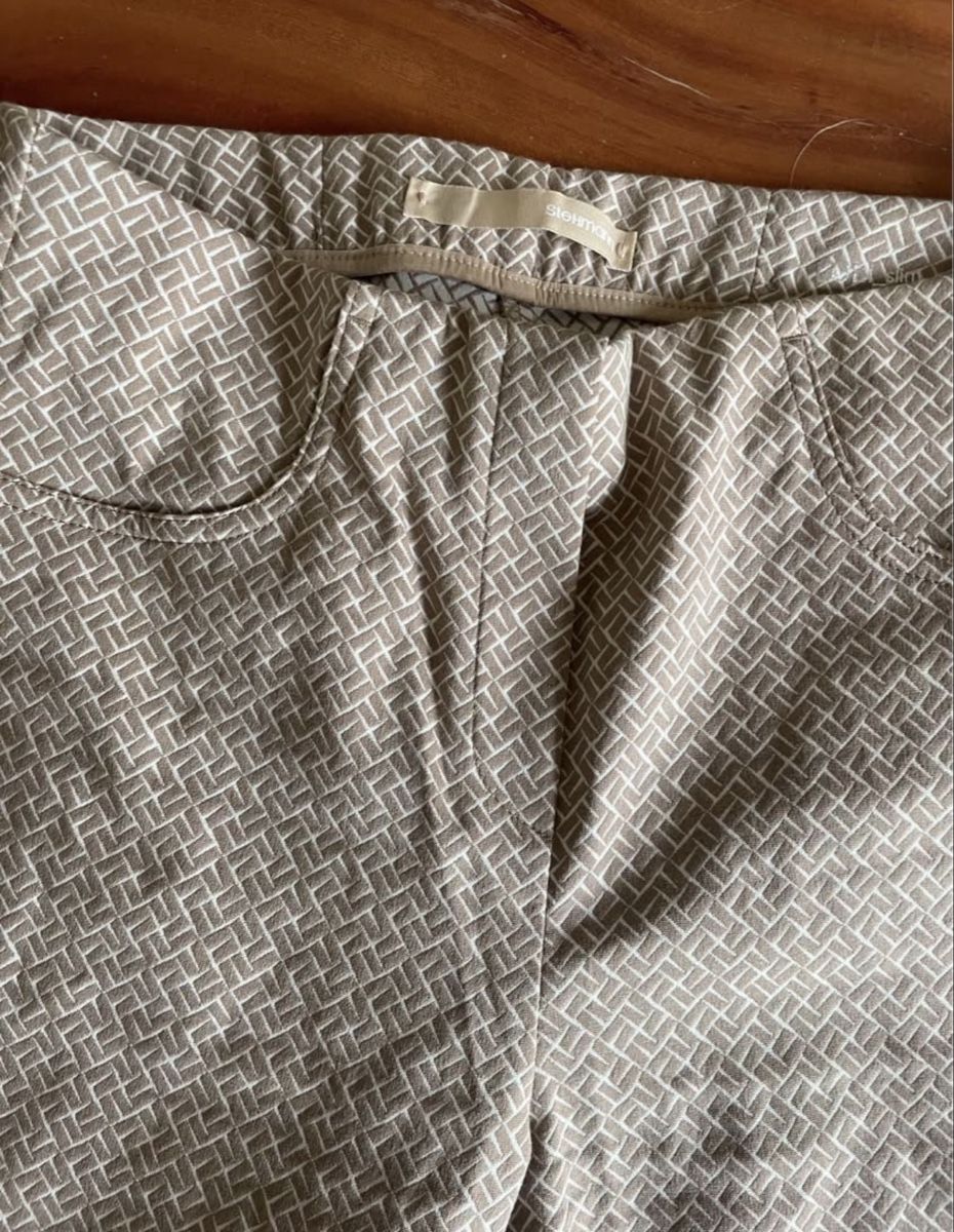 Pantaloni: Damen Stoffhose gemustert beige gebraucht – Usato da St. Gallen venduto da giu_5xcq 4