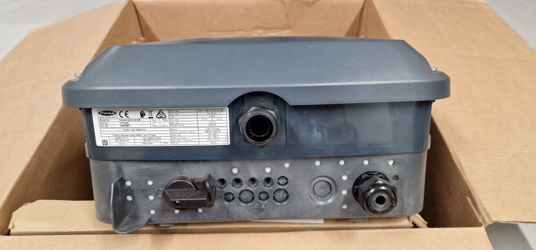Fronius Inverter: Fronius Symo 6.0-3-M (6 kW, 3-phasig) – Usato da Luzern venduto da Solarsense 1