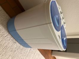 Mini Waschmaschine weiss/blau guter Zustand