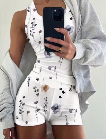 NEUES Damen Pyjama-Set weiss Gr. S - 226015