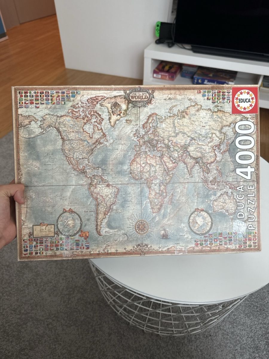 Educa Puzzle: Puzzle Educa World Map 4000 – Usato da Zürich venduto da adilet