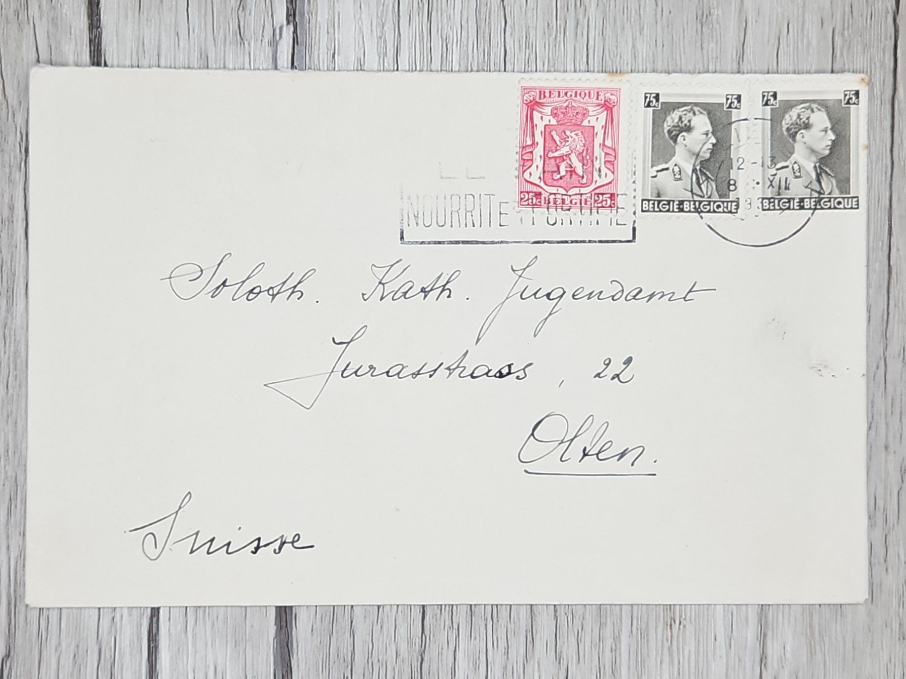 Tutti i francobolli: CL14 Enveloppe + Timbre Belgique 1938 – Usato da Cousset venduto da Patrick_Collections