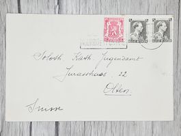 CL14 Enveloppe + Timbre Belgique 1938