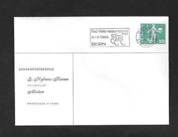 Radsport Sonderbrief WM in Bern 2.-3-9.1961 Flaggenstempel