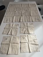 Tischwäsche Set, Vintage, Tischdecken mit servierten 