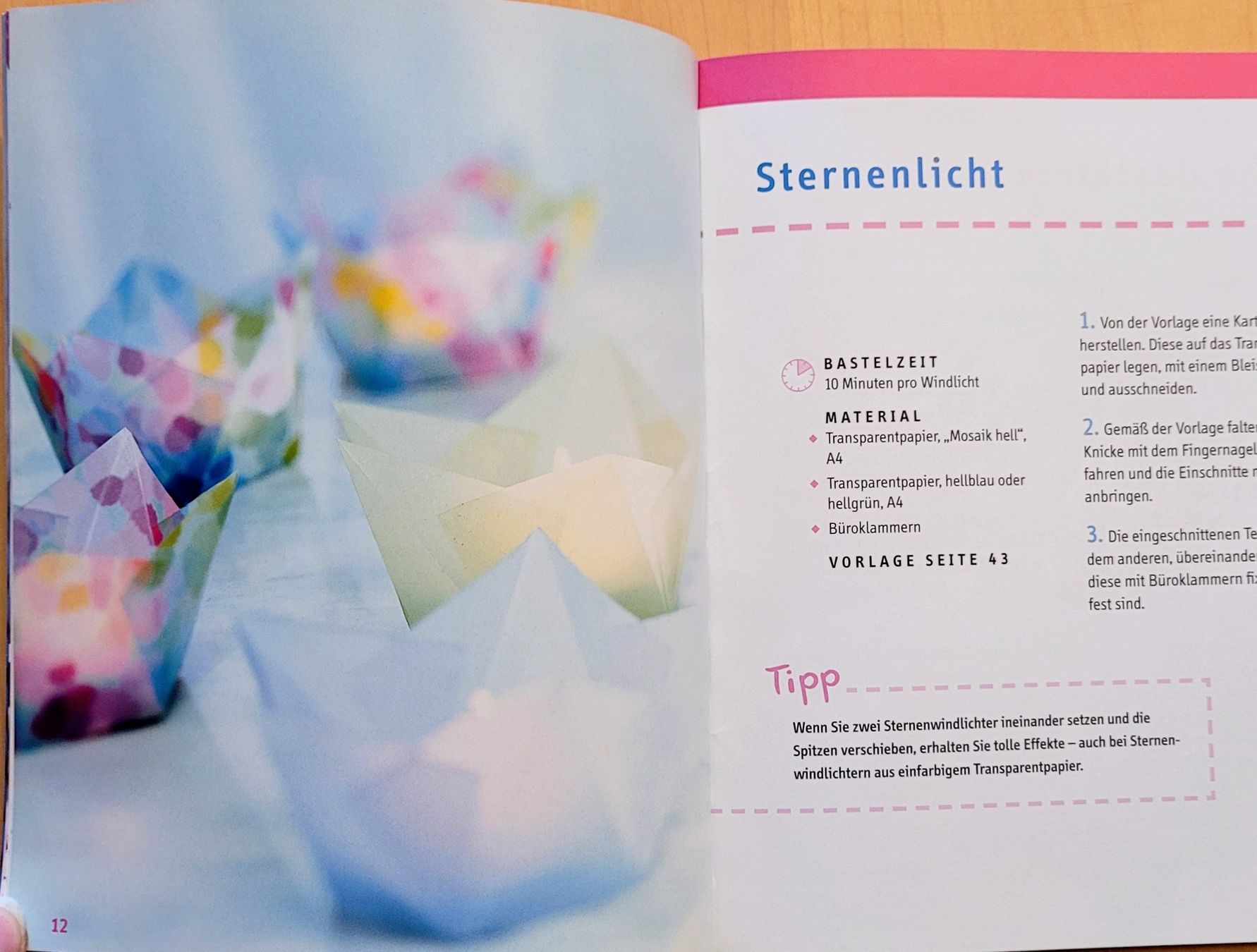 Bücher: Papierfalten Windlichter Fleurogami – Gebraucht aus Madiswil von Laubfleck 4