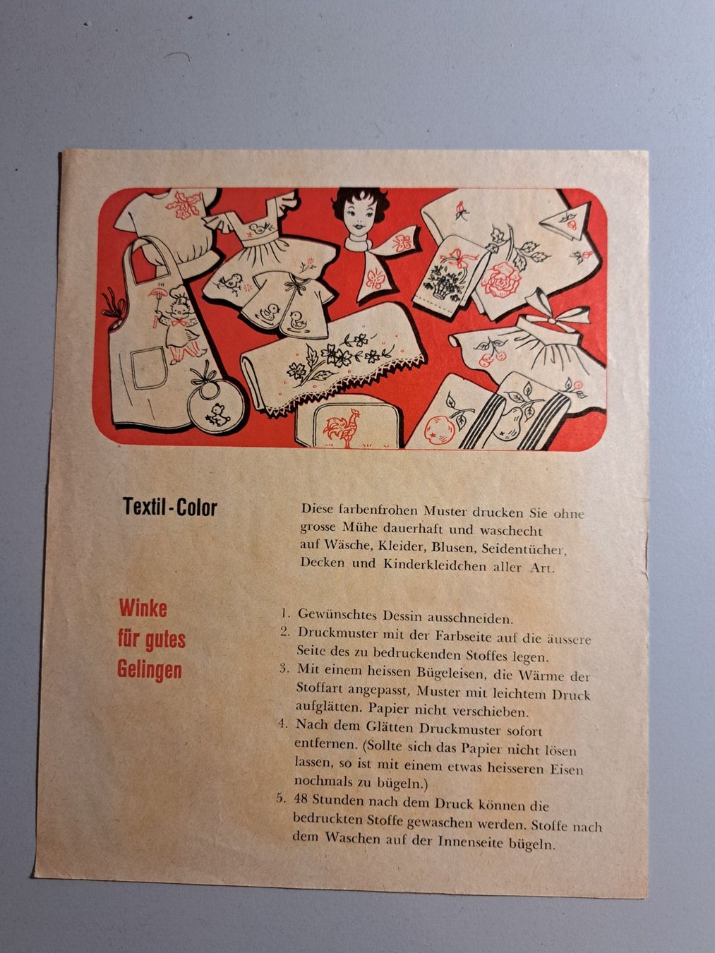 Tessuti: Nostalgie Buntdruck-Sets von Aegerter – Usato da Kirchberg BE venduto da Bataja 5