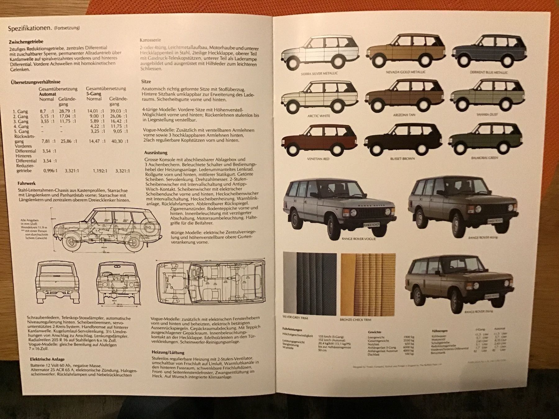 Land Rover Documents: Range Rover Verkaufsprospekt Hochglanz – D'occasion à Scherzingen par Starseller62 4