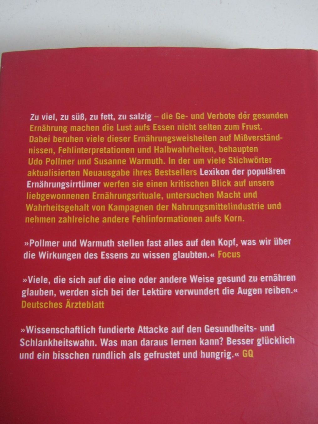 Livres: Lexikon der populären Ernährungsirrtümer – D'occasion à Zürich par Diazaio 1