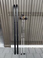 Fischer Langlauf Ski mit Stöcke