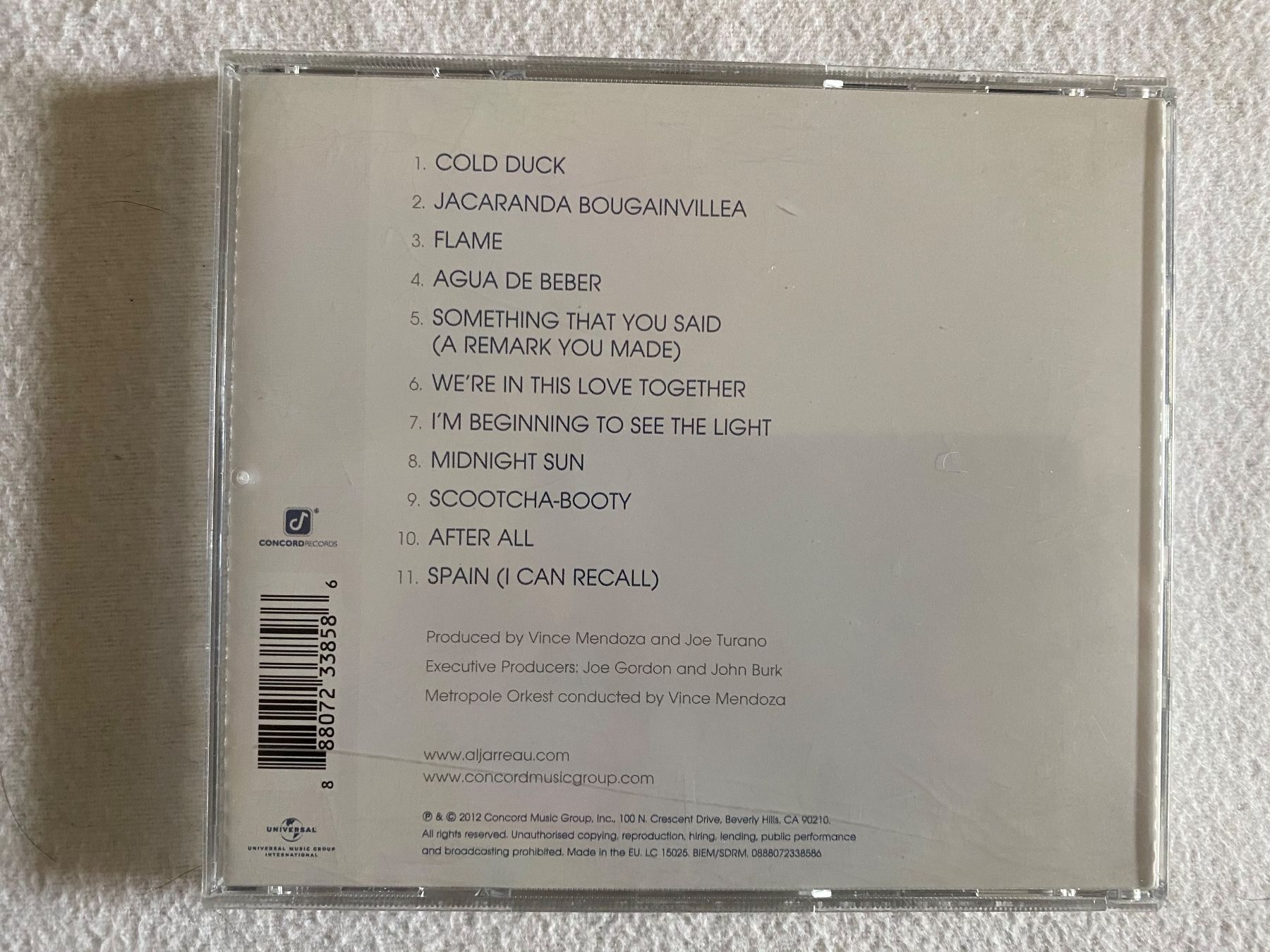 CD: Al Jarreau & the Metropole Orkest - LIVE – Nuovo (secondo la descrizione) da Duggingen venduto da Kisha010 2