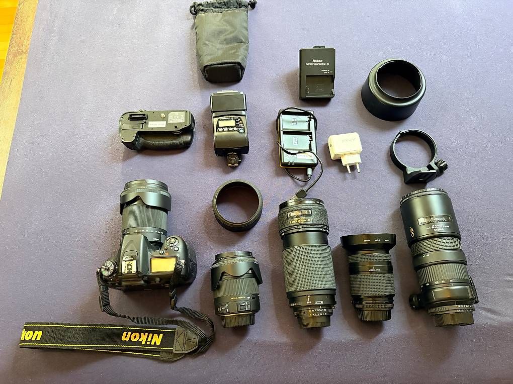 Nikon Kamera: Nikon D7100 mit 5 Objektiven, Akkugriff und Blitz – Gebraucht aus Wittenbach von mal_ll8g 1