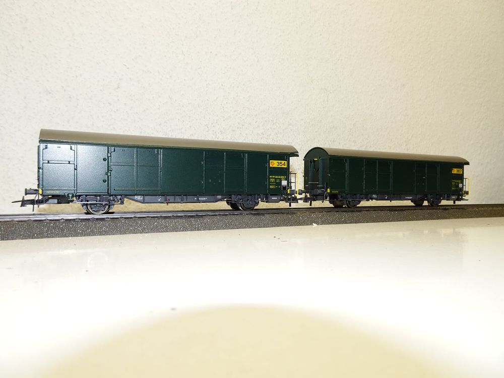 2 Roco Güterwagen Gepäckwagen PTT Post 354 367 HO 67182 (Neu (gemäss ...