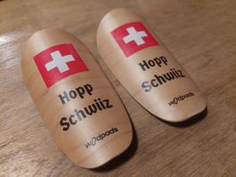 Schienbeinschoner von Woodpads Hopp Schwiiz