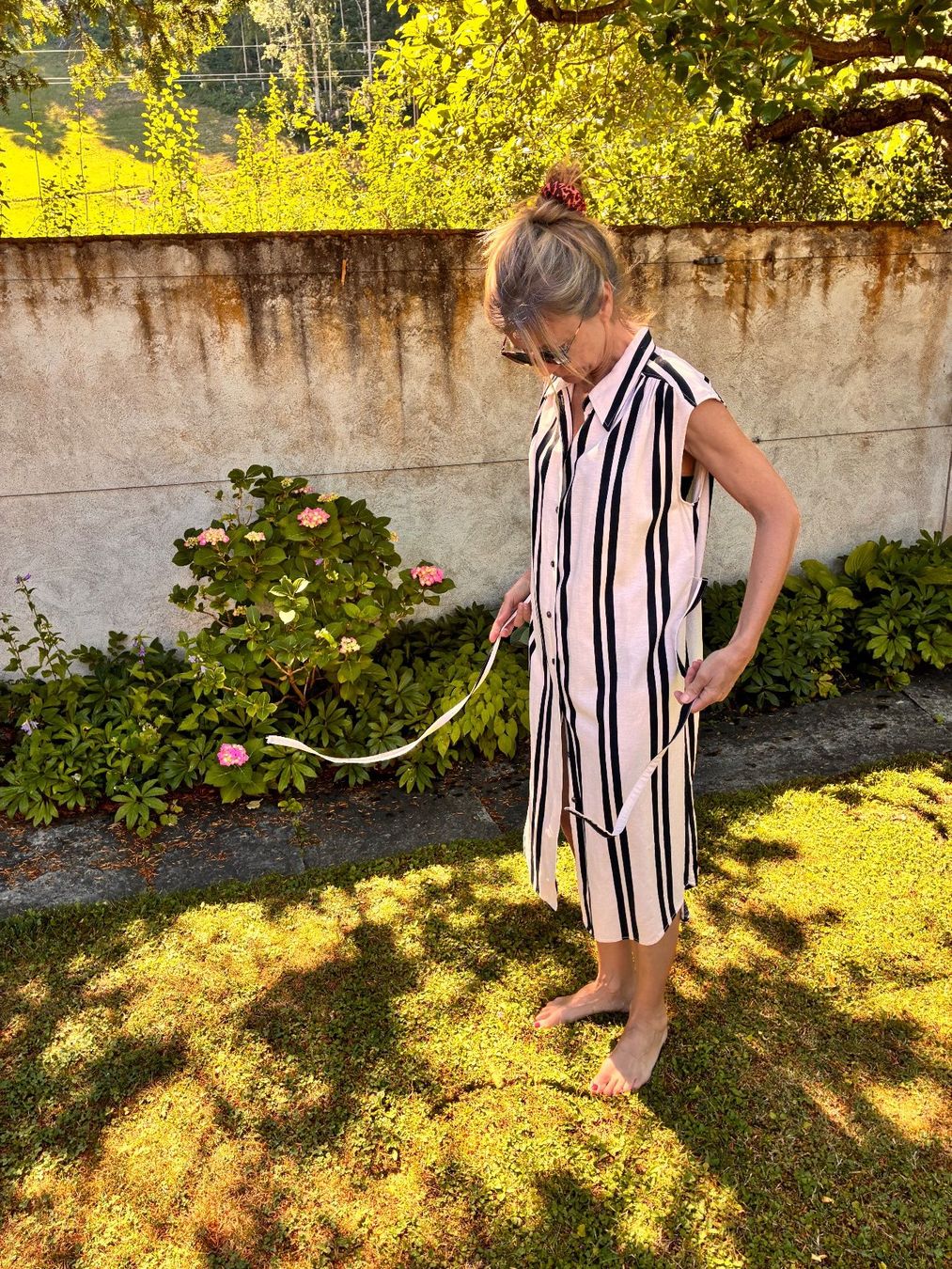 H&M Robes: Neu: Ärmelloses Kleid gestreift Grösse S – Neuf (Voir description) à Lichtensteig par christine099 2