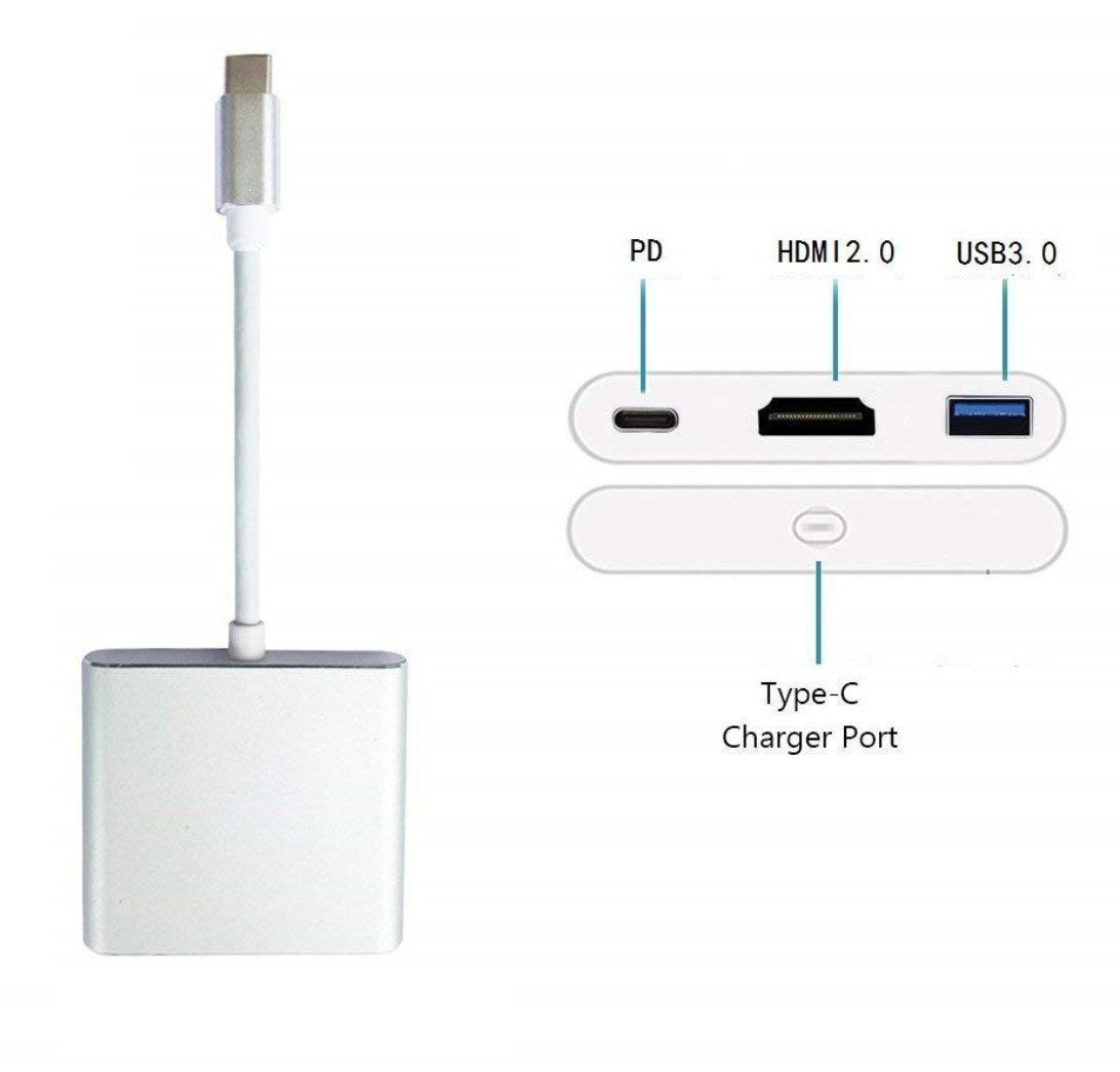 Unità & Adattatore: USB-C auf HDMI/USB/USB-C Hub Adapter MacBook, Laptop, PC – Nuovo e nell'imballaggio originale da Rorschacherberg venduto da elektrofreak 1