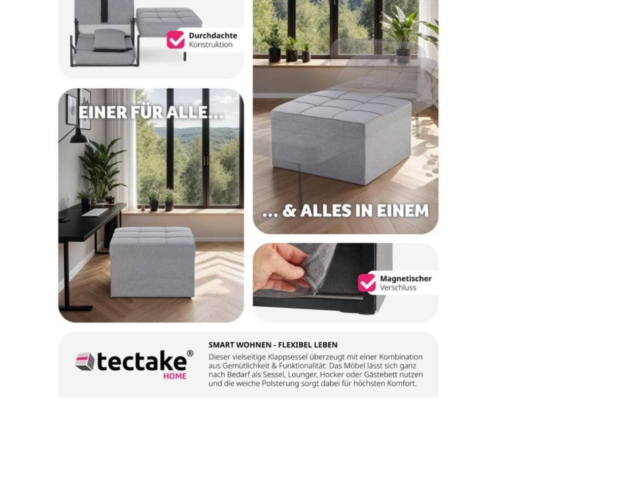 Sgabelli: Schlafhocker Ponto 4in1 grau - Gratis Versand – Nuovo e nell'imballaggio originale da Kleinwangen venduto da Maluwa_GmbH 6