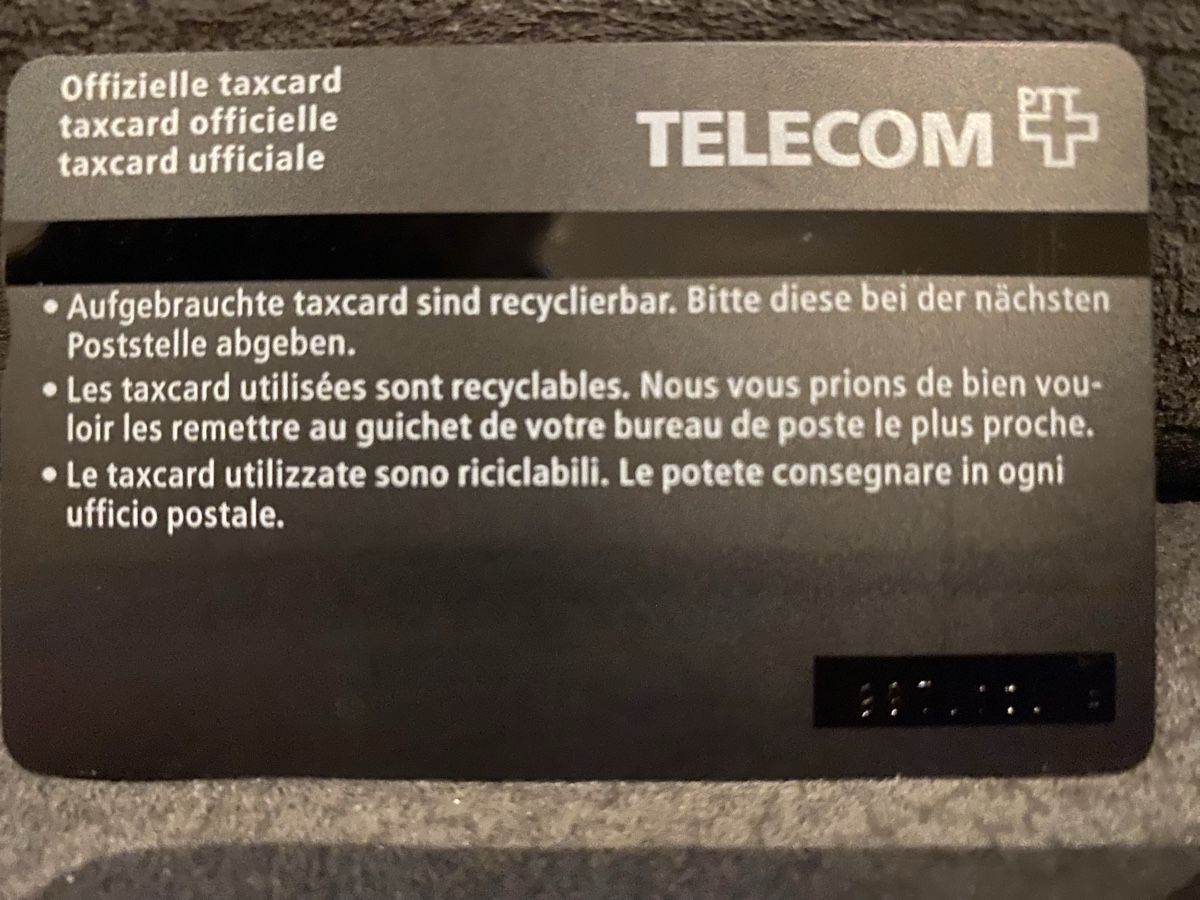 Schede telefoniche: Taxcard 511A – Usato da Lausanne venduto da babacard10 1